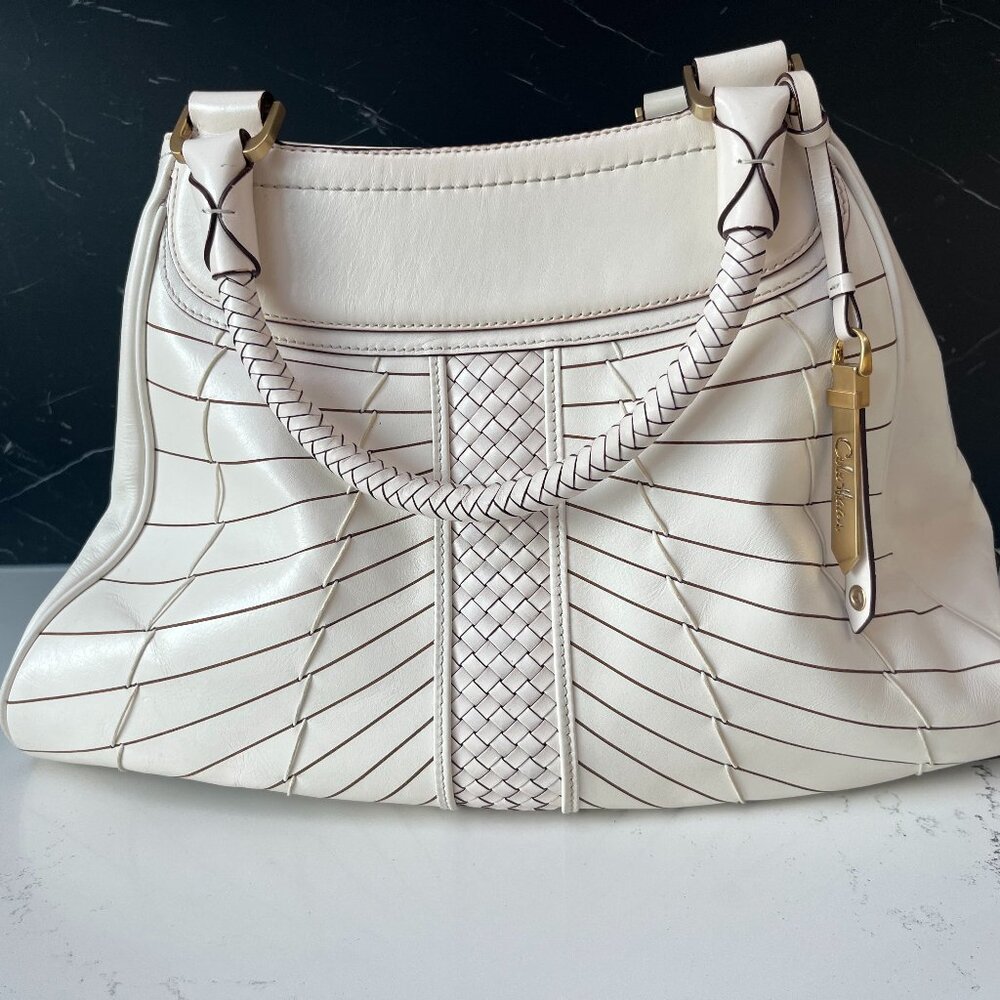 Cole Haan Ivory Large Handbag